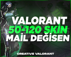 VALORANT | 50-120 SKİN GARANTİLİ MAİL DEĞİŞENHESAP