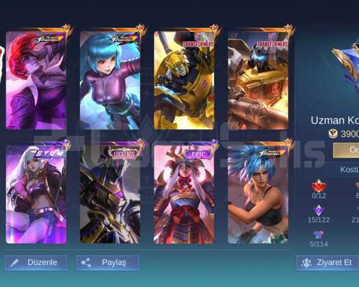CHOU KOF SMURF ORANLI TEMİZ HESAP