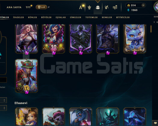 413 LEVEL / 147 SKİN / FUL HERO + MAİL +5000 SATIŞ