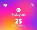 Instagram 25 Takipçi (Türk)