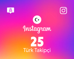 Instagram 25 Takipçi (Türk)