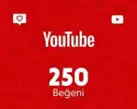 YouTube 250 Beğeni