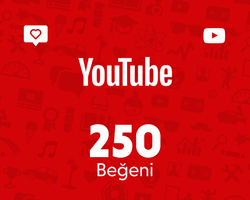 YouTube 250 Beğeni