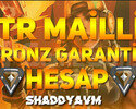 MAİL DEĞİŞEN TROL/SMURFLUK BRONZ 1-2-3 HESAPLAR