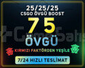 YEMYEŞİL FAKTÖR ! CS2 75 ÖVGÜ ! HIZLI TESLİM