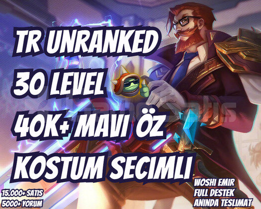 KOSTÜM SEÇİMLİ TR 40K+ MAVİ ÖZ VIP 30 LEVEL