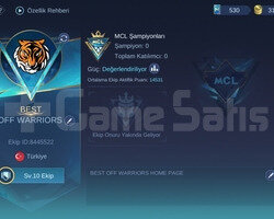 Mobile legends Sıralamaya Kasmalık Ekip