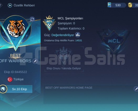 Mobile legends Sıralamaya Kasmalık Ekip