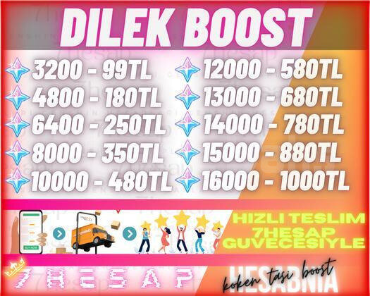7Hesap - Dilek Boost Hizmeti