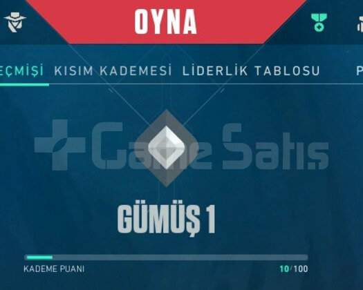 TÜRKİYE KURULUM GÜMÜŞ 1 - 10 KP VALORANT HESAP