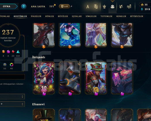 417 LEVEL / 237 SKİN / FUL HERO +MAİL +PAX SİVİR
