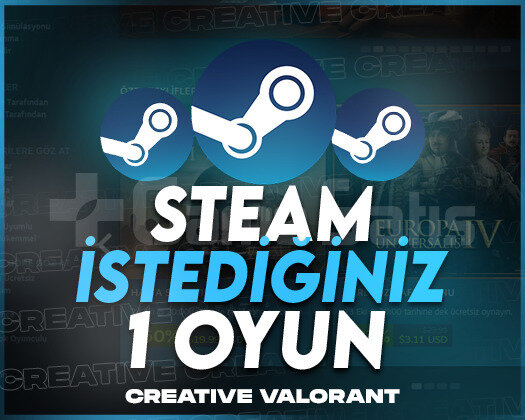 Steam | İstediğiniz 1 Oyun + Ömür Boyu Garanti