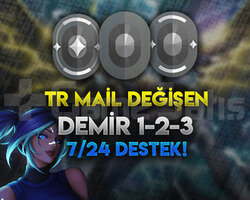 TR - DEMİR - MAİL DEĞİŞEN - ULTRA DÜŞÜK MMR!