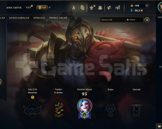 36 LVL 79 Hero10 Skin 38k M.Ö 100 Güven Anında T.