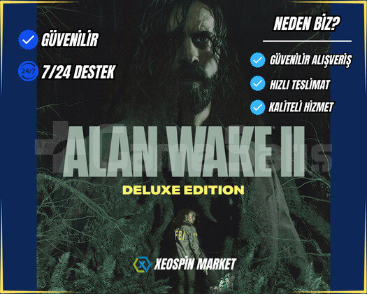 Alan Wake 2 Deluxe Edition + Garanti + Destek