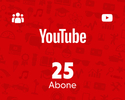 YouTube 25 Abone