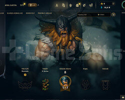 TR Geçen Sezon Gümüş | 1 Kostüm - 28 Hero | LoL