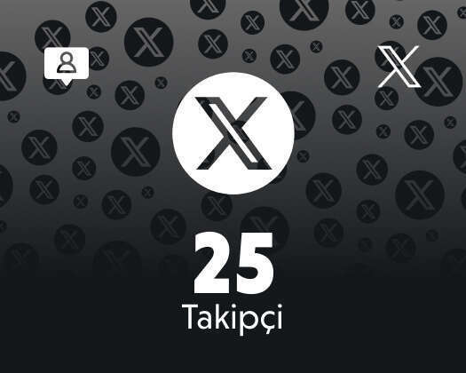 Twitter (X) 25 Takipçi