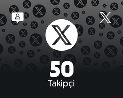 Twitter (X) 50 Takipçi