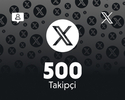 Twitter (X) 500 Takipçi
