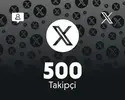 Twitter (X) 500 Takipçi