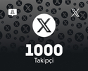 Twitter (X) 1000 Takipçi