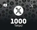 Twitter (X) 1000 Takipçi