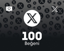 Twitter (X) 100 Beğeni