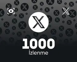 Twitter (X) 1000 İzlenme