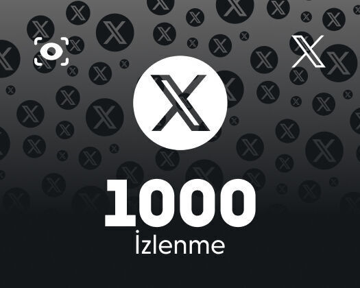 Twitter (X) 1000 İzlenme
