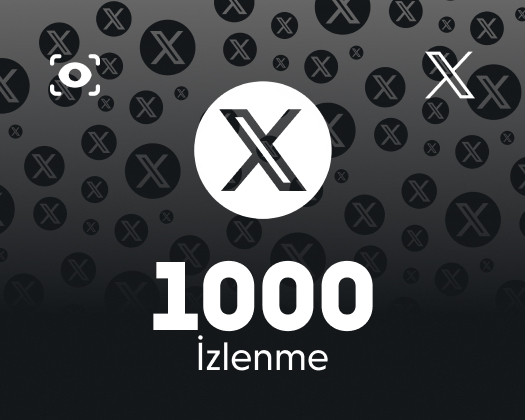 Twitter (X) 1000 İzlenme