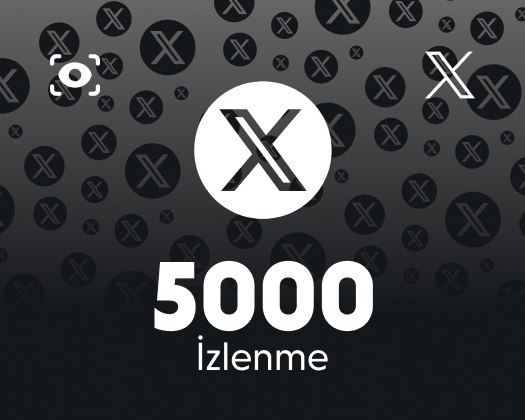 Twitter (X) 5000 İzlenme