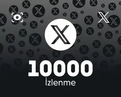 Twitter (X) 10000 İzlenme