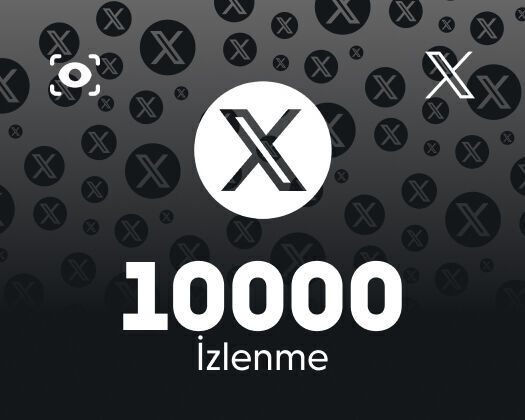 Twitter (X) 10000 İzlenme