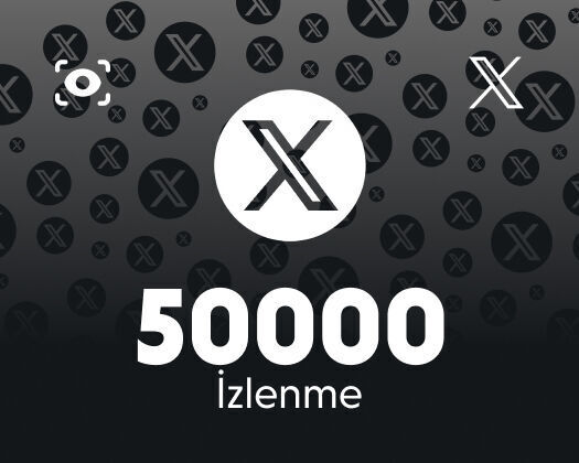 Twitter (X) 50000 İzlenme