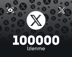 Twitter (X) 100000 İzlenme