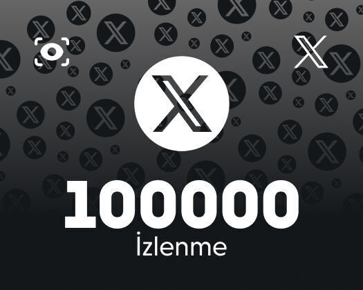 Twitter (X) 100000 İzlenme