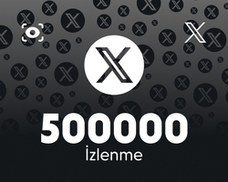 Twitter (X) 500000 İzlenme