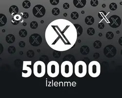 Twitter (X) 500000 İzlenme