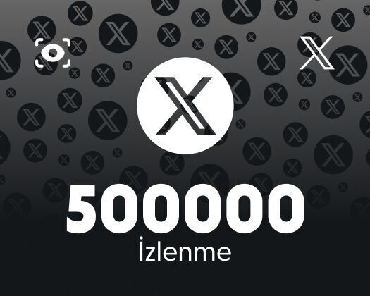Twitter (X) 500000 İzlenme