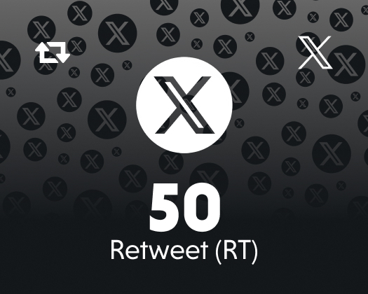 Twitter (X) 50 Retweet (RT)