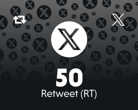 Twitter (X) 50 Retweet (RT)