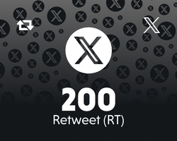 Twitter (X) 200 Retweet (RT)