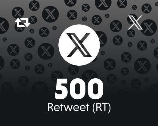 Twitter (X) 500 Retweet (RT)