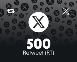 Twitter (X) 500 Retweet (RT)