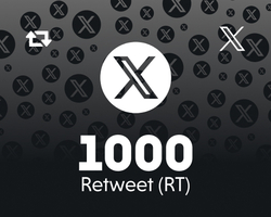 Twitter (X) 1000 Retweet (RT)