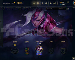 Satılık LOL Hesabı 56 Lvl 47 Hero 8 Skin Bons Kasa