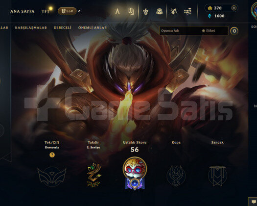 35 LVL 25 Hero 8 Skin 4k T.Ö Yüce Asa Jax Anında T