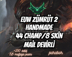 Euw Zümrüt 2 I 44 Champ/8 Skin I Mail Devirli