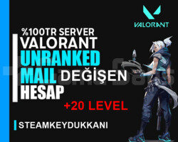 TR - UNRANKED - RANK HAZIR - 20LV - MAİL DEĞİŞEN